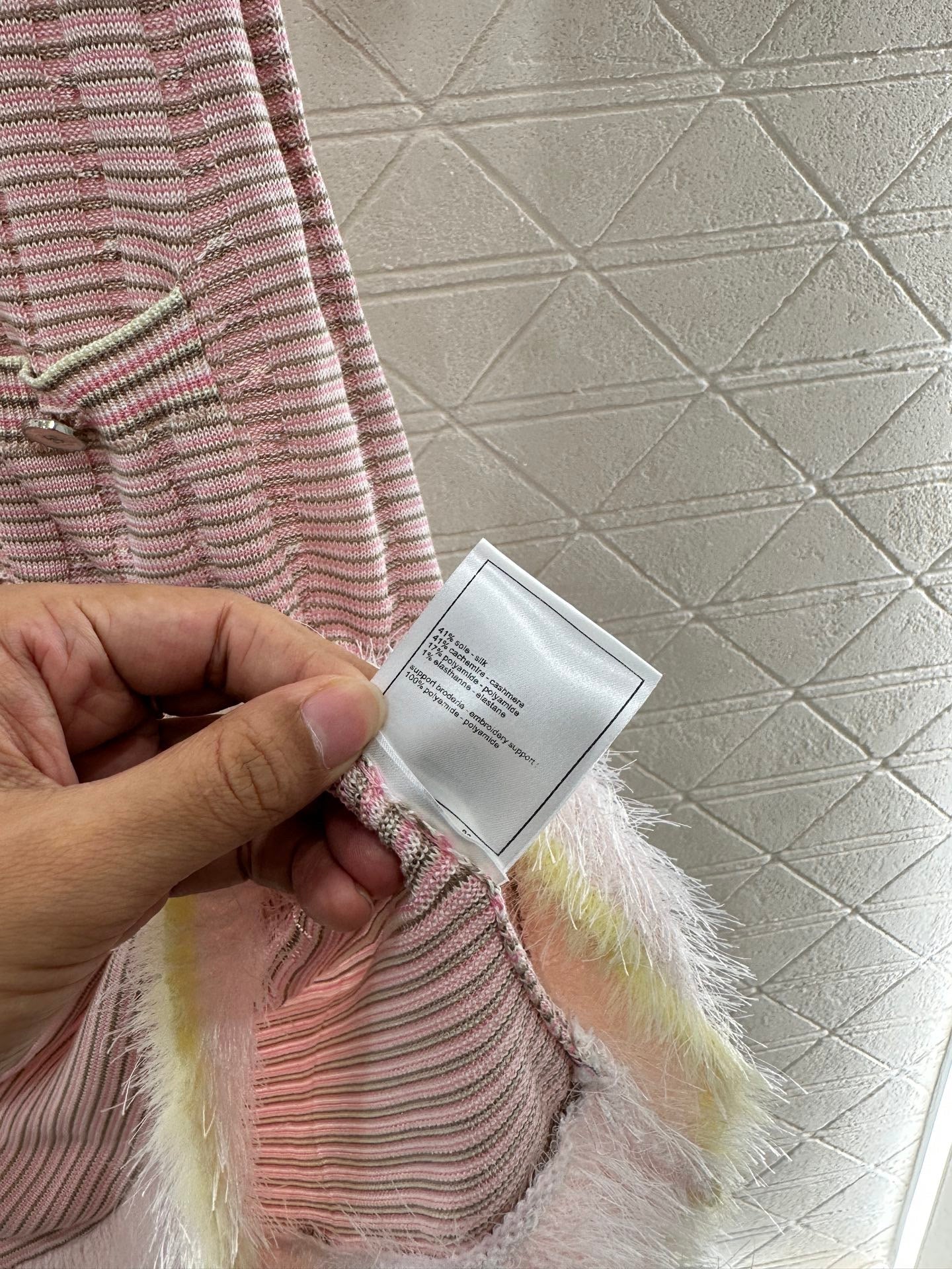 Robe à manches courtes en tricot de couleur contrastée