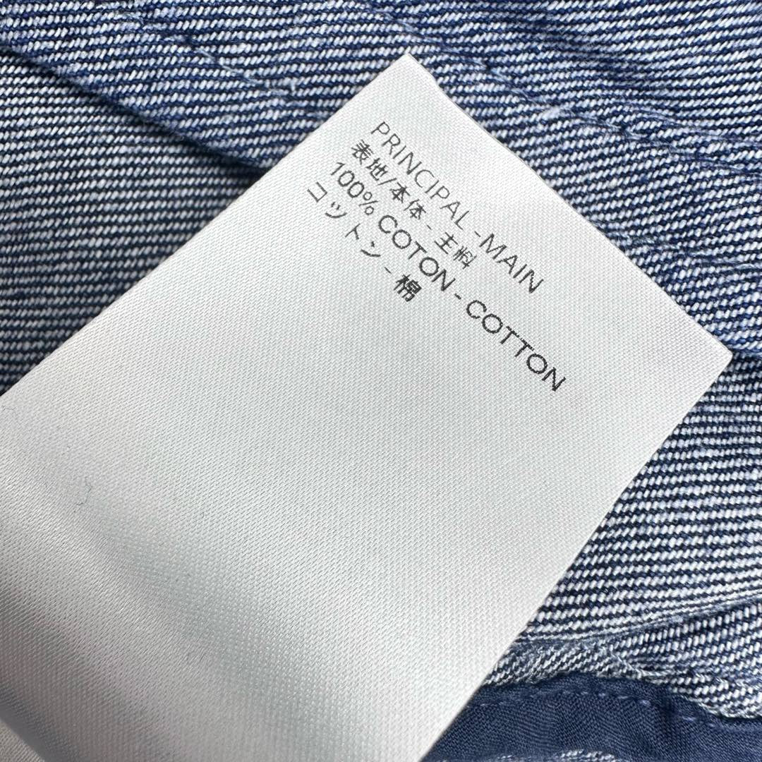 Jeanshemd mit Jacquard-Tasche