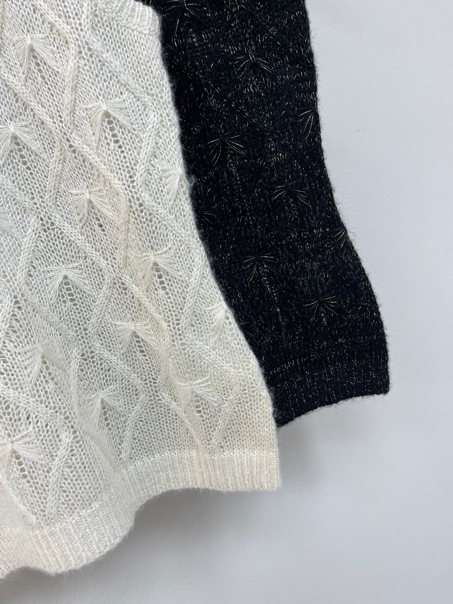 Gilet tricoté flocon de neige 3D