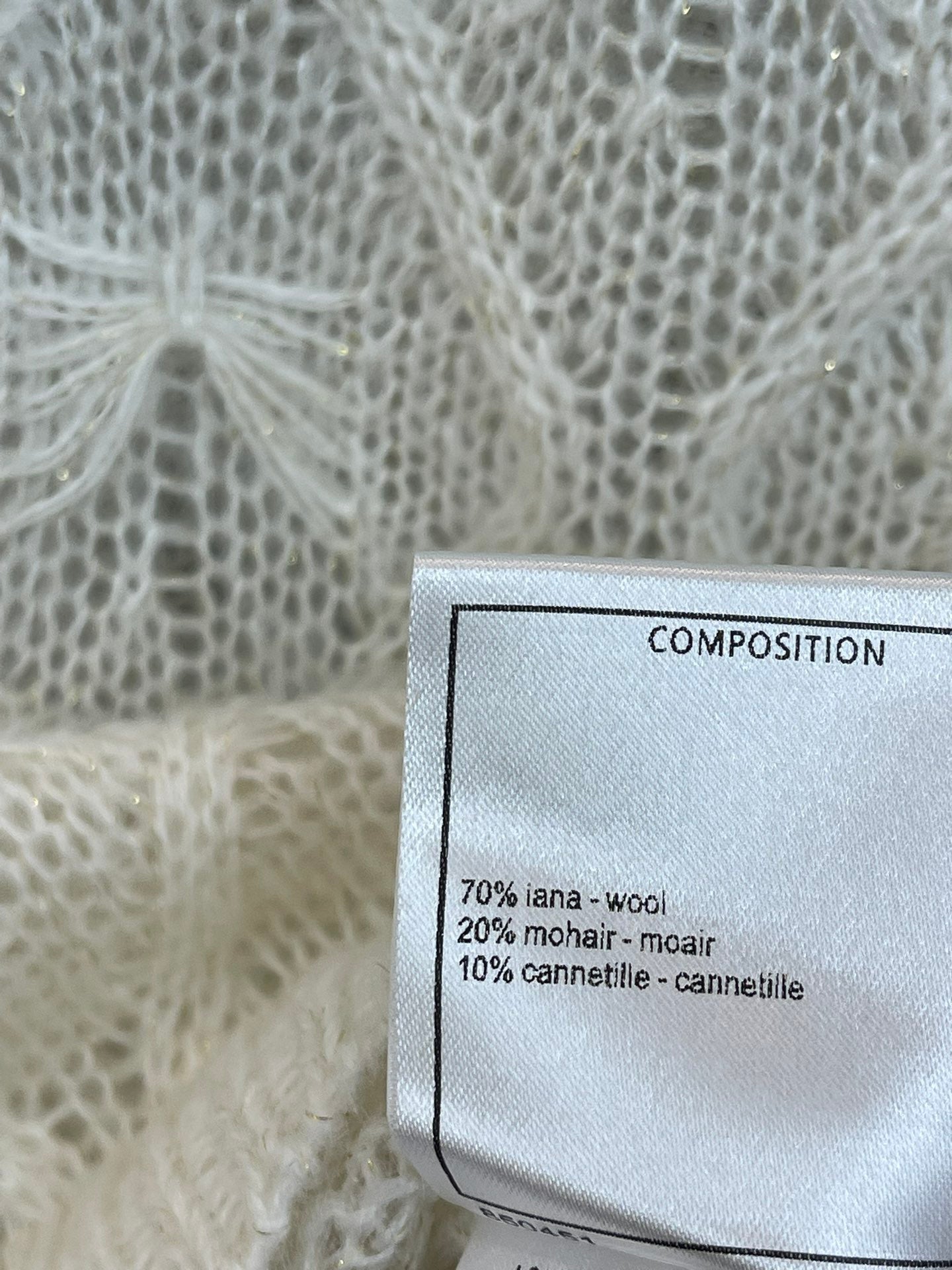 Gilet tricoté flocon de neige 3D