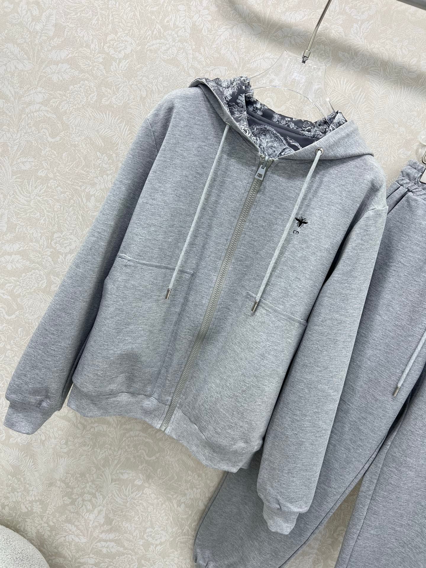 Combinaison à capuche zippée double face + jambe large