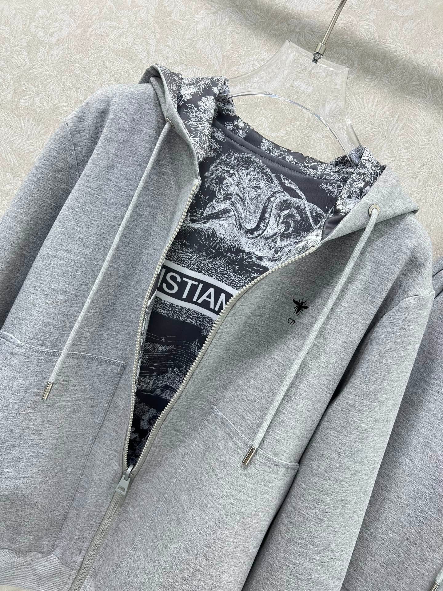 Combinaison à capuche zippée double face + jambe large