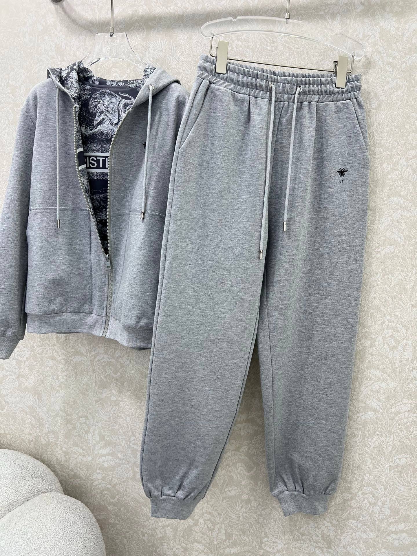 Combinaison à capuche zippée double face + jambe large