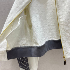 Zipper Ribbon Long Sleeve Top ➕ Ribbon Cake Skirt