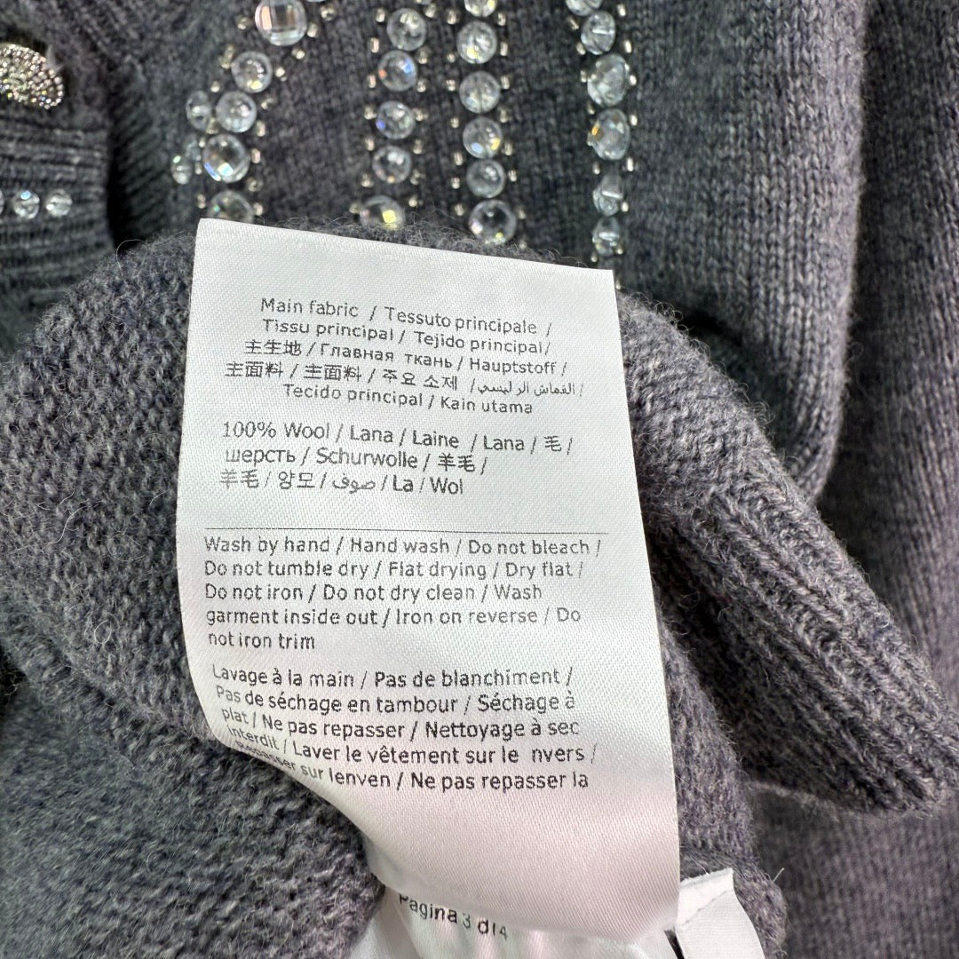 Early Autumn Heavy-Duty Round Neck Knitted Cardigan