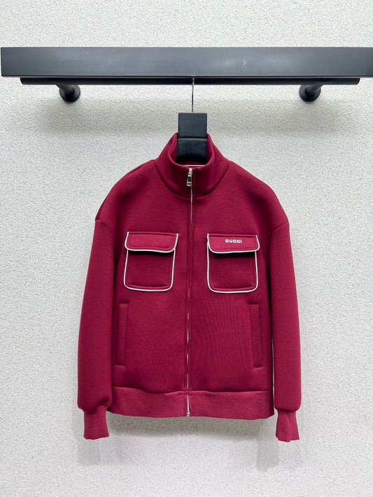 Space cotton red casual suit