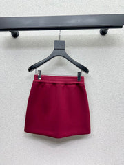 Space cotton red casual suit