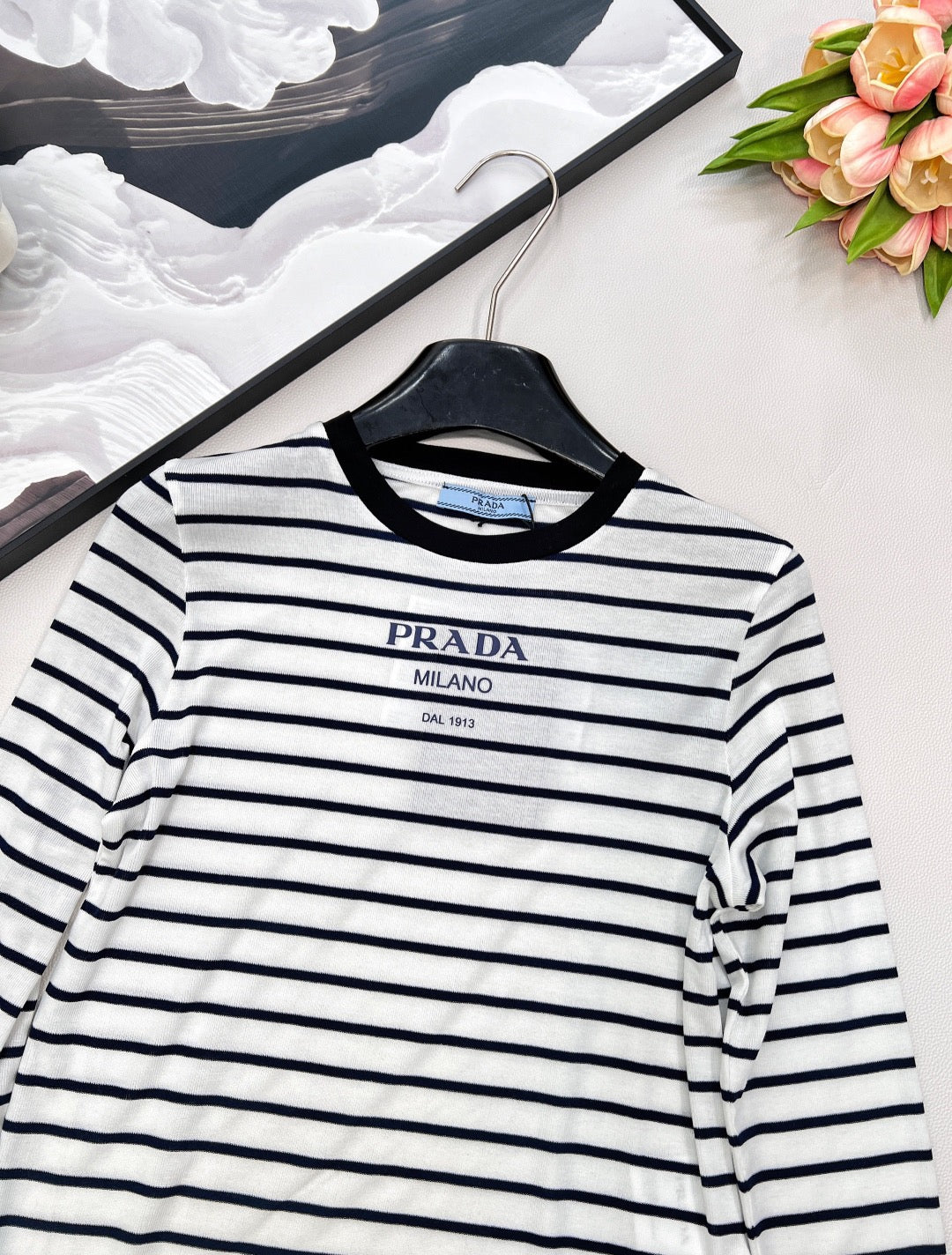 Bedrucktes Slim-Fit-Stretch-Hemd mit Streifen