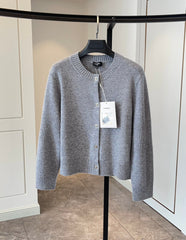 Backpack button cashmere cardigan