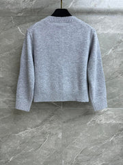 Backpack button cashmere cardigan