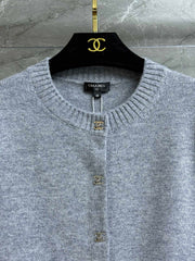 Backpack button cashmere cardigan