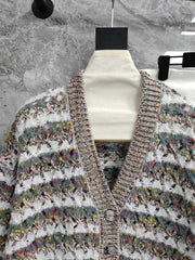 Yarn colored diamond edge heavy weaving