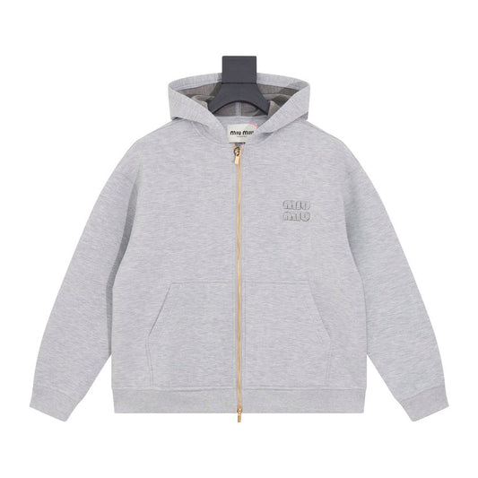 Space cotton couple hooded top