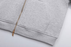 Space cotton couple hooded top