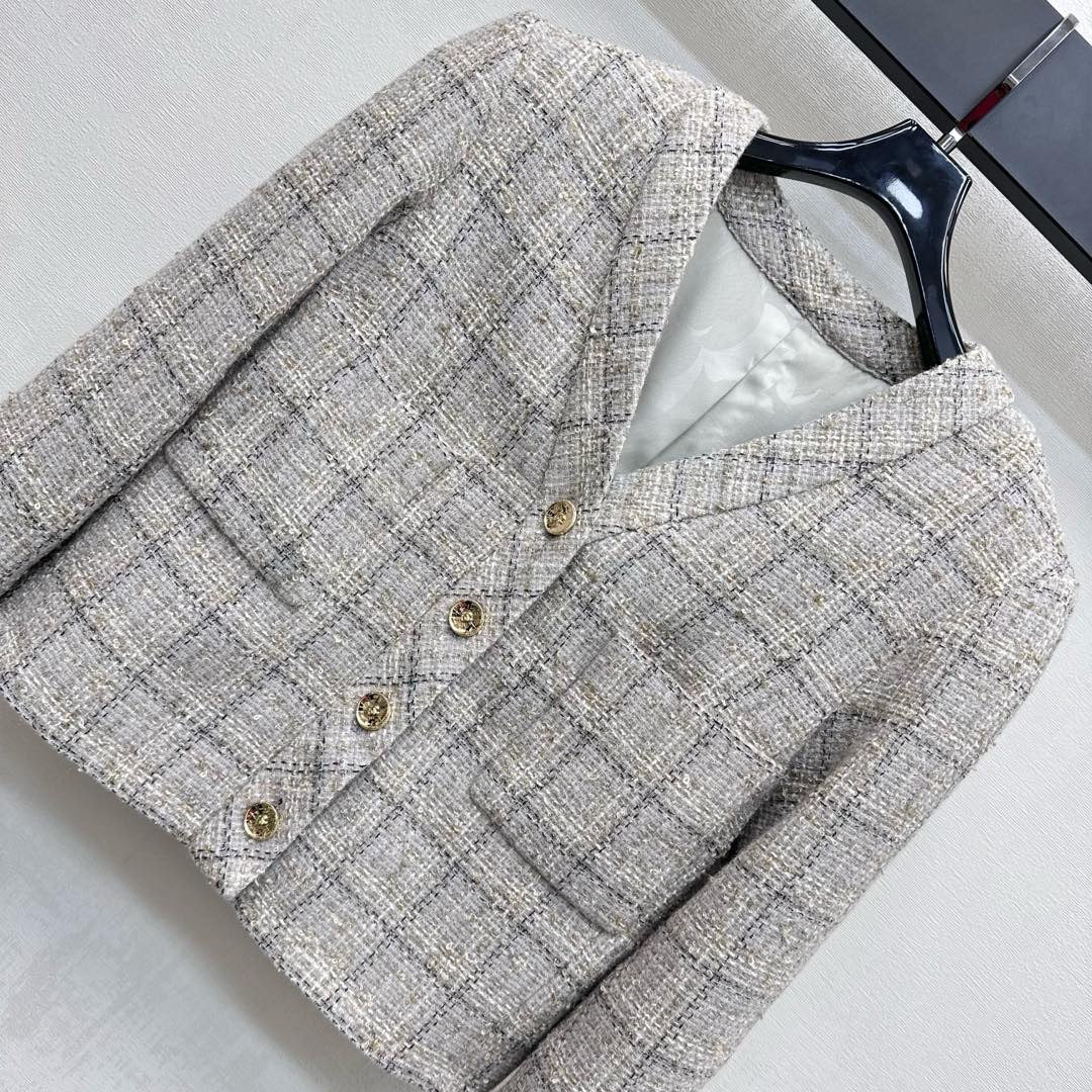 Veste habillée à col en V