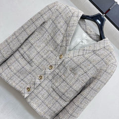 V-neck dress jacket