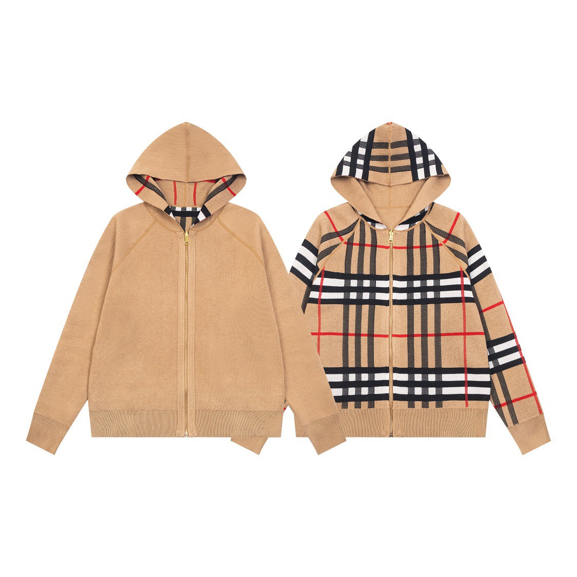 Veste à carreaux Warhorse en tricot