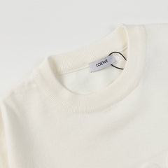 Anagram embossed sweater