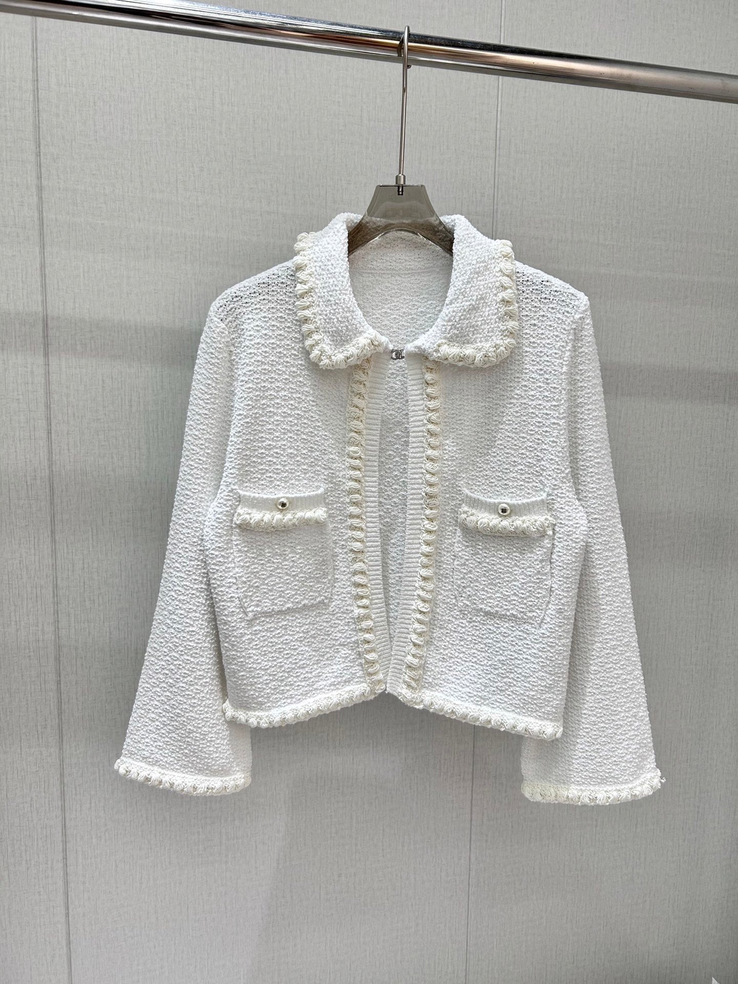 Cardigan blanc clair de lune