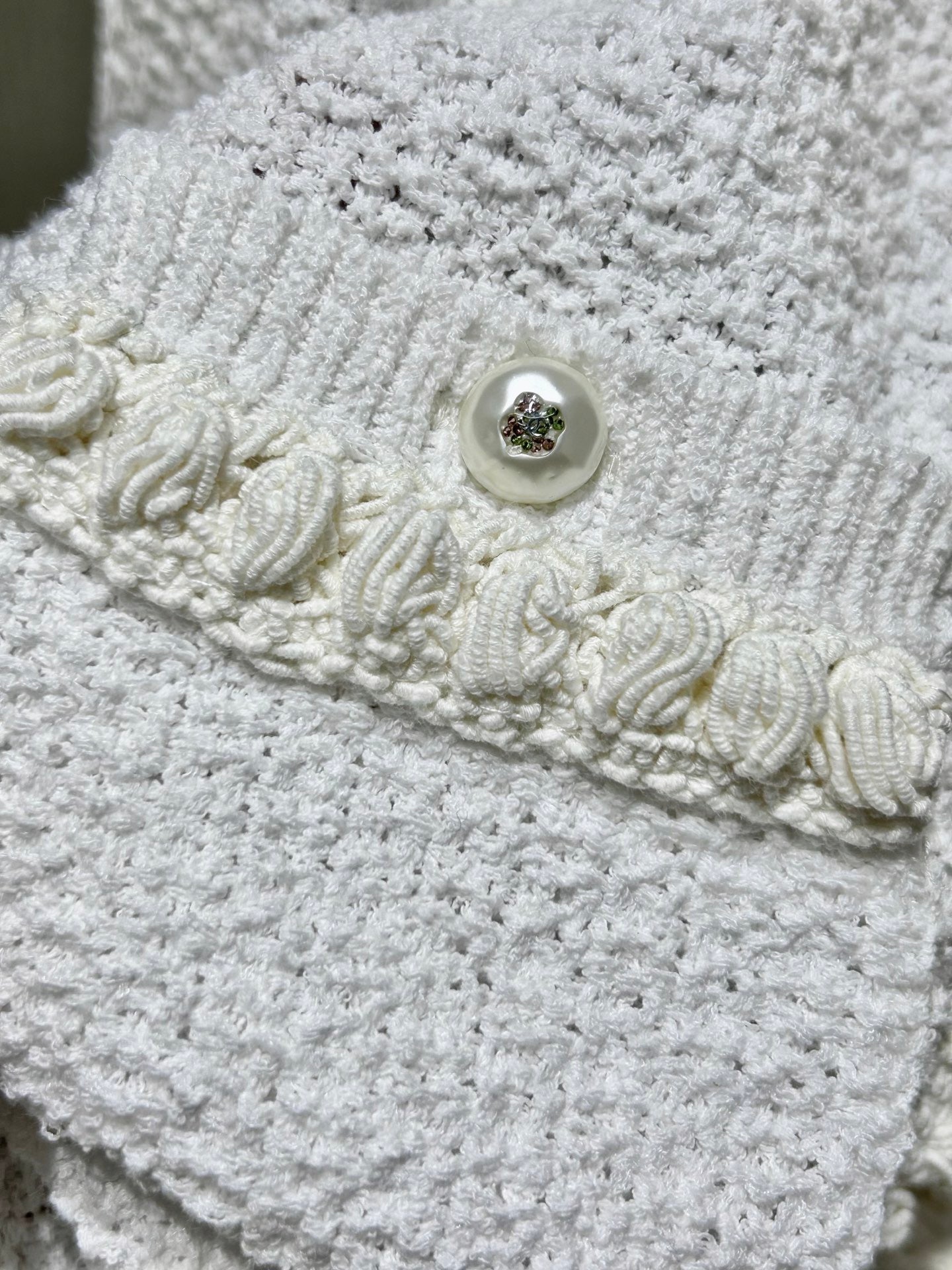 Cardigan blanc clair de lune