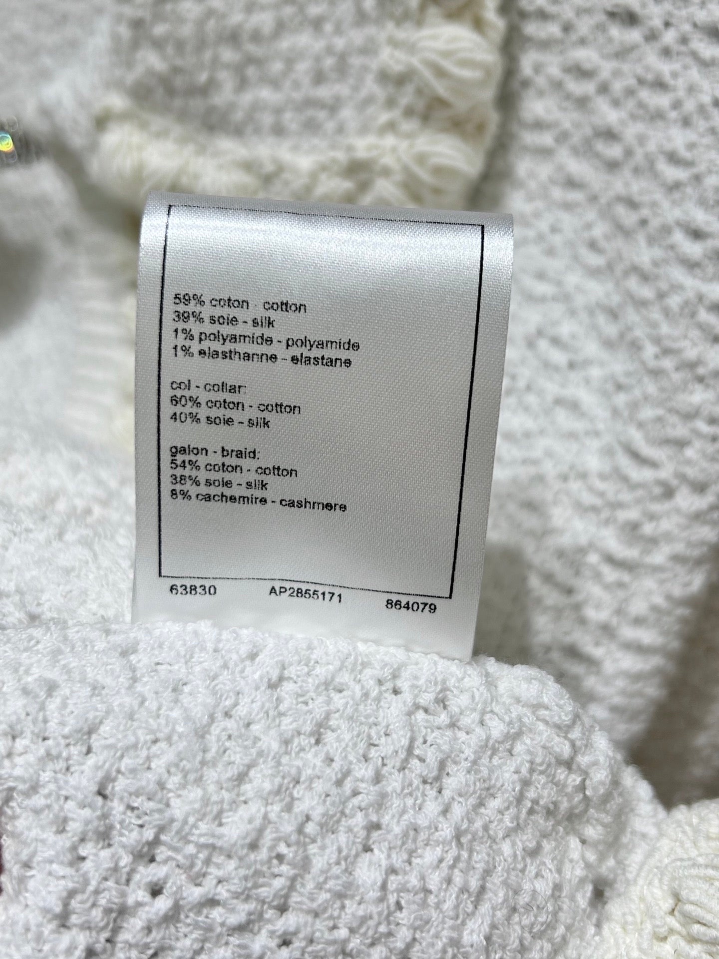 Cardigan blanc clair de lune