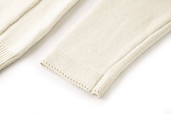 Embroidered cotton-blend button-down cardigan