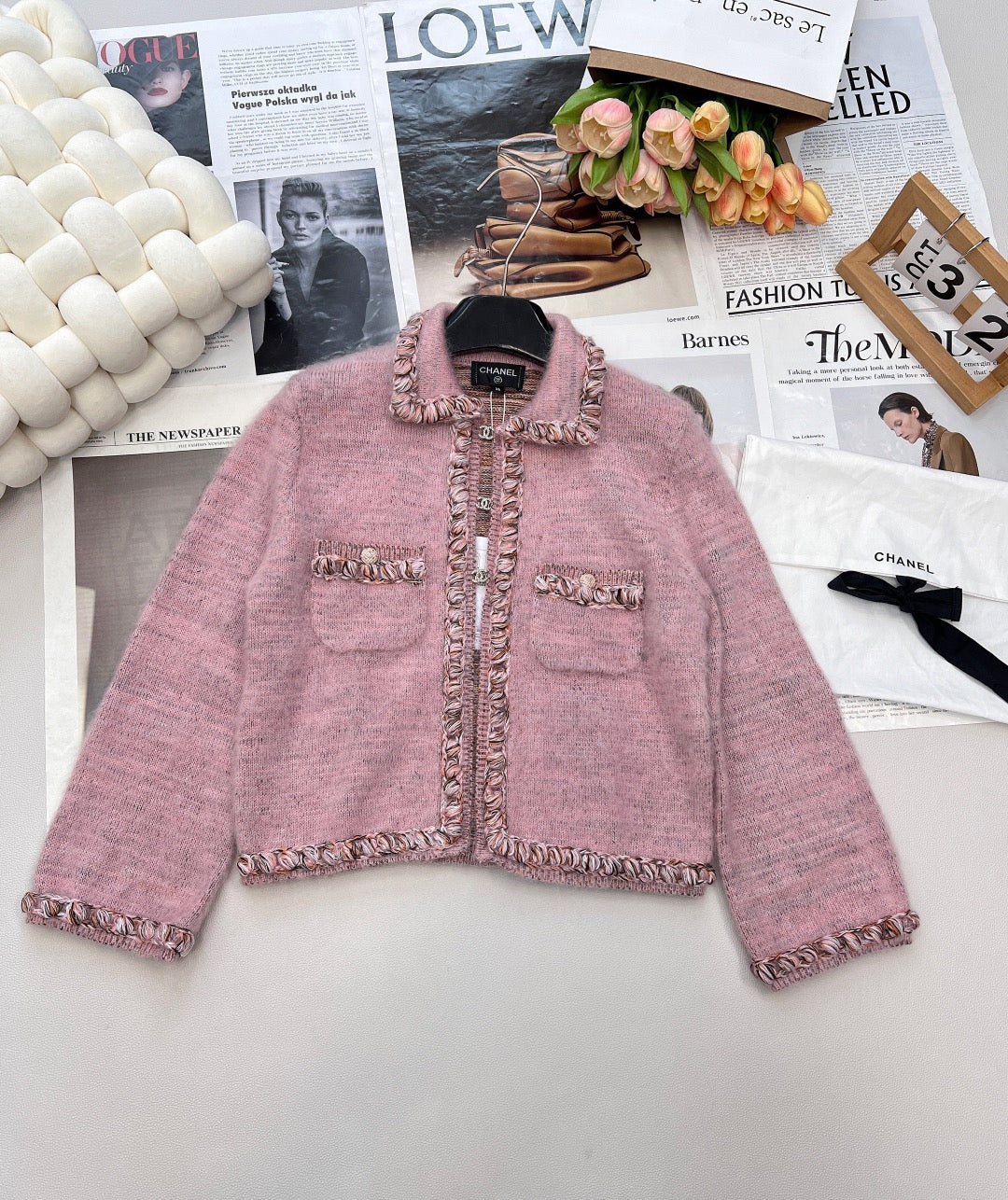 Cardigan en cachemire avec bouton cartable