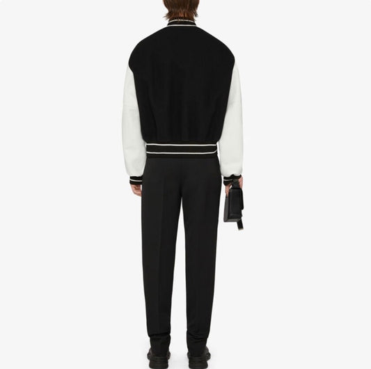 VESTE en cuir patchwork