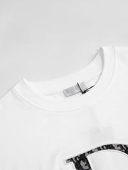 🔥🔥🔥🔥🔥24FW CD Little Bee Buoy Big LOGO Old Flower Embroidery T-shirt