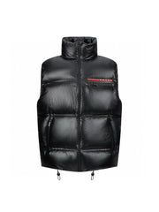 gilet en duvet à ruban adhésif