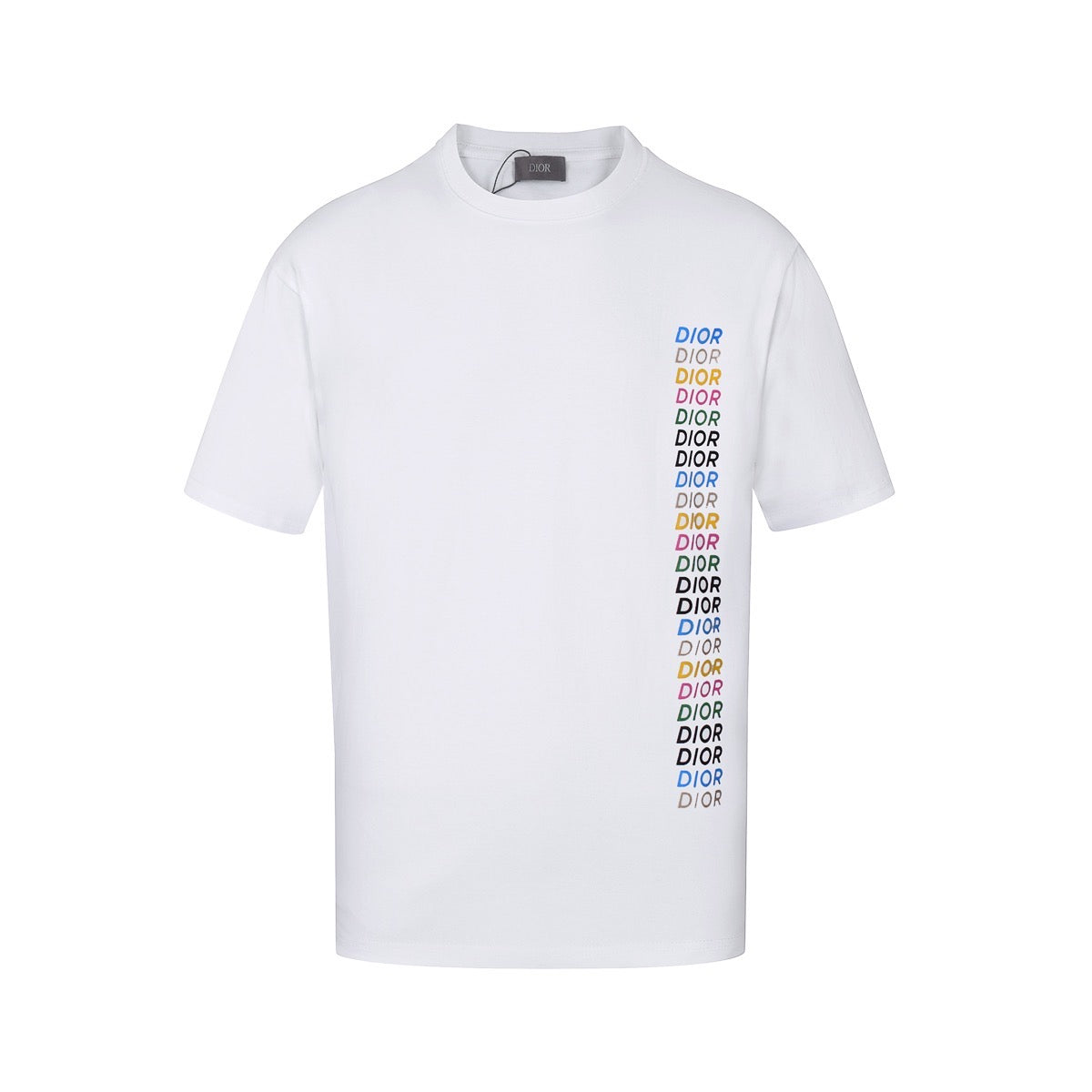 🔥🔥🔥24FW CD T-shirt classique en sergé de couleur avec lettres
