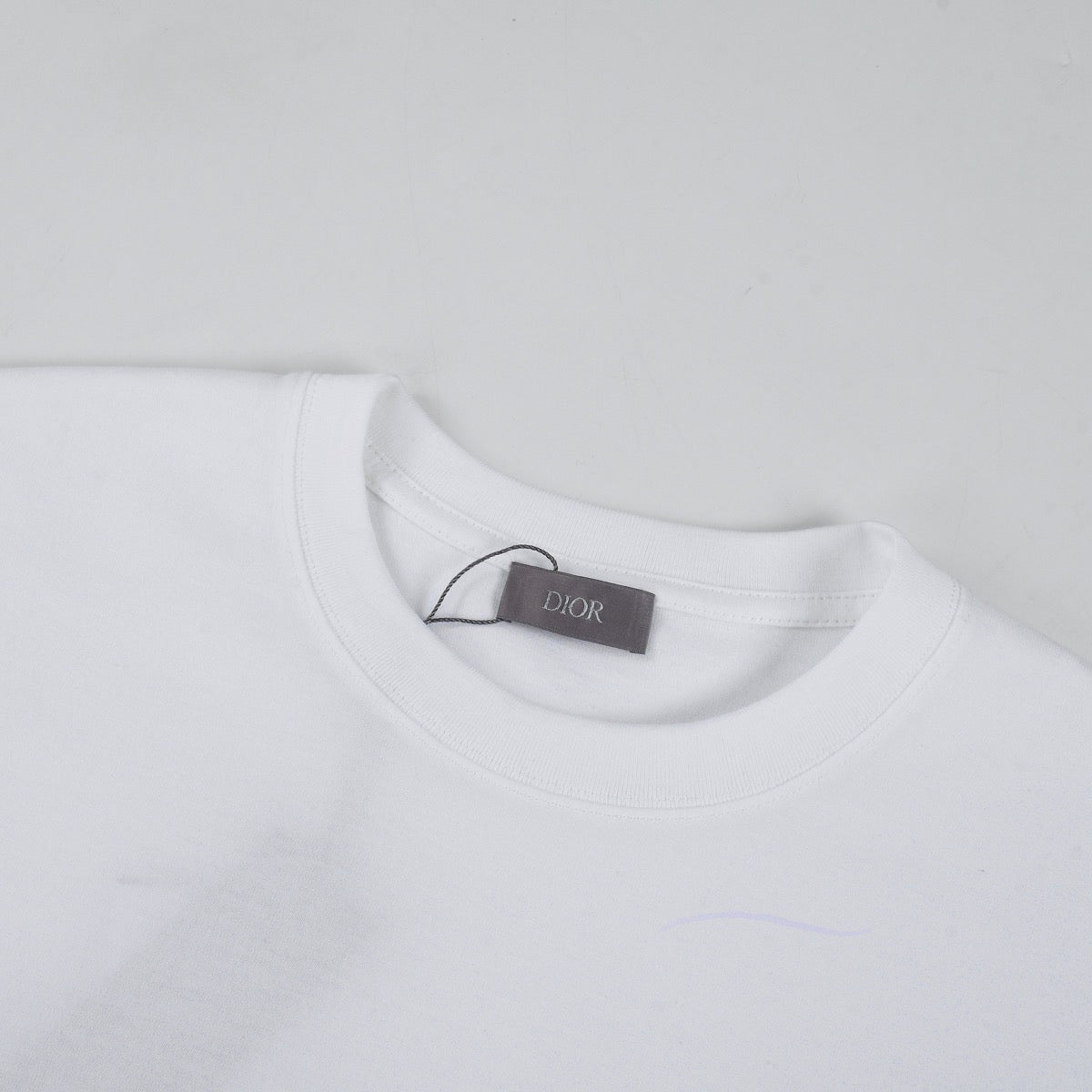 🔥🔥🔥24FW CD T-shirt classique en sergé de couleur avec lettres