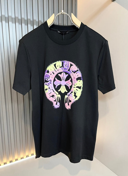 🔥🔥🔥24FW NEW CHROME HEARTS Colorful LOGO limited edition T-shirt