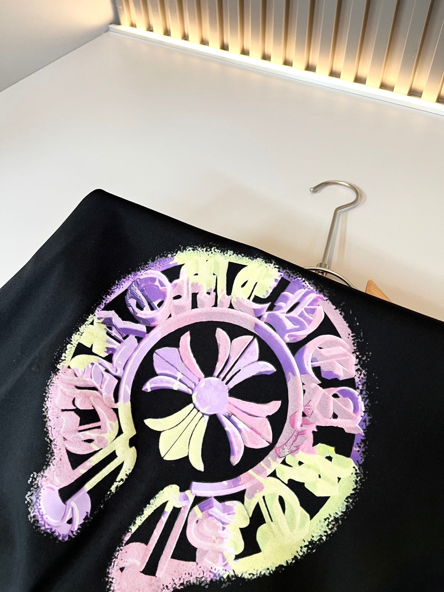 🔥🔥🔥24FW NOUVEAU T-shirt CHROME HEARTS LOGO coloré en édition limitée