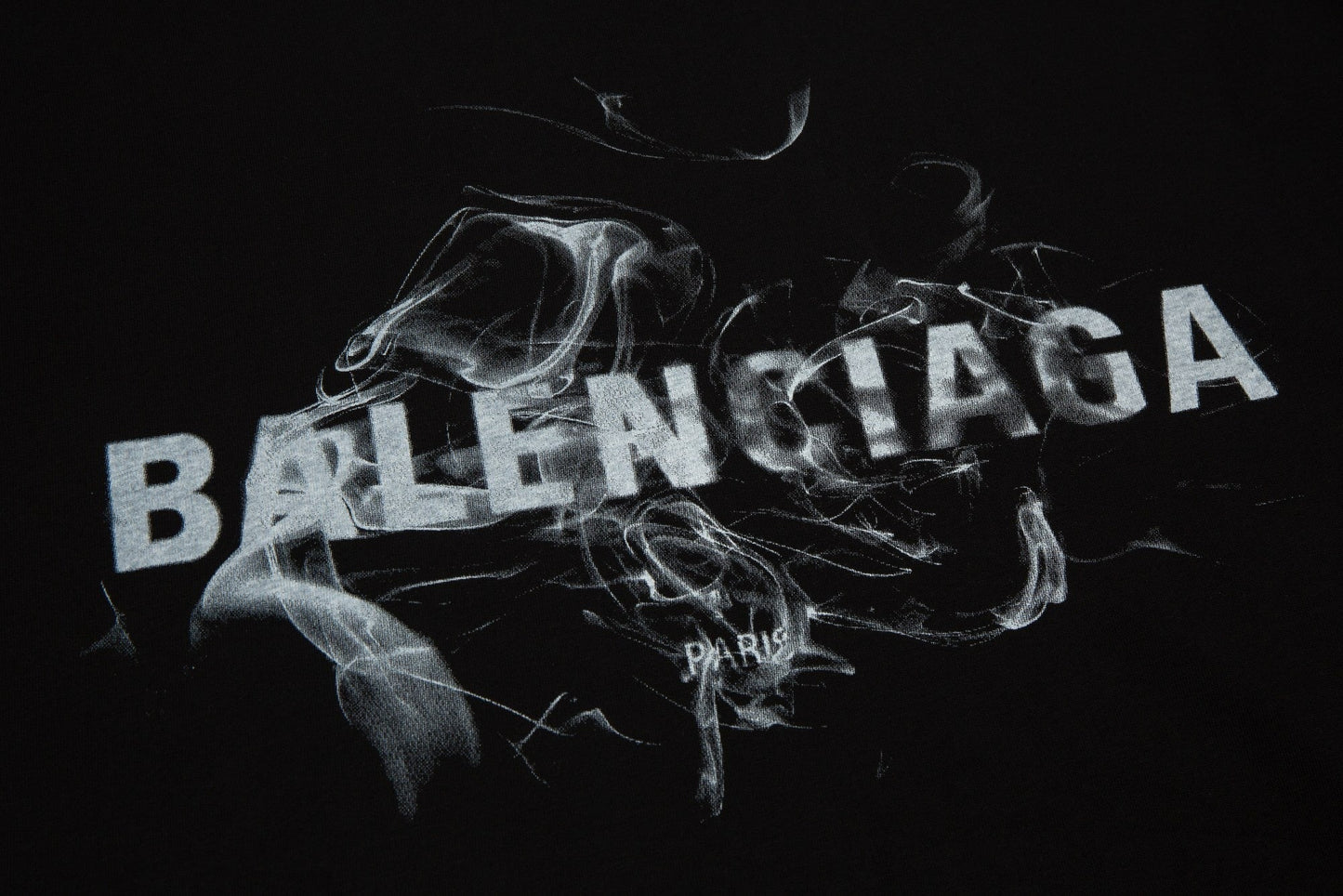 🔥🔥24FW BLCG T-shirt à lettrage brouillard vieilli