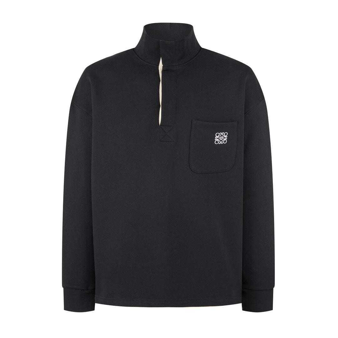 Kapuzenpullover mit Loe-Stickerei