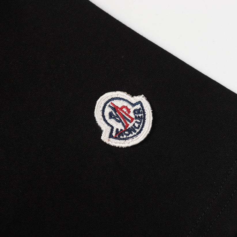 Kurze Ärmel mit Kragen aus Jacquardgarn und Logo