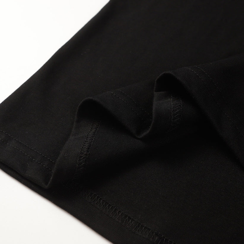 Kurze Ärmel mit Kragen aus Jacquardgarn und Logo