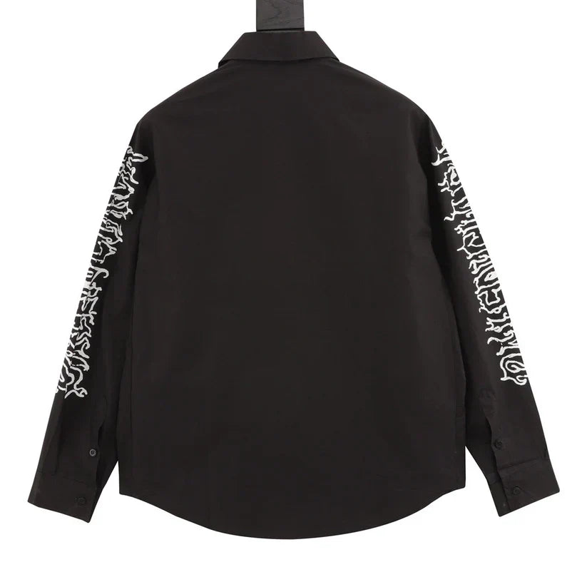 Langarmhemd mit Hollow Flame Totem-Print