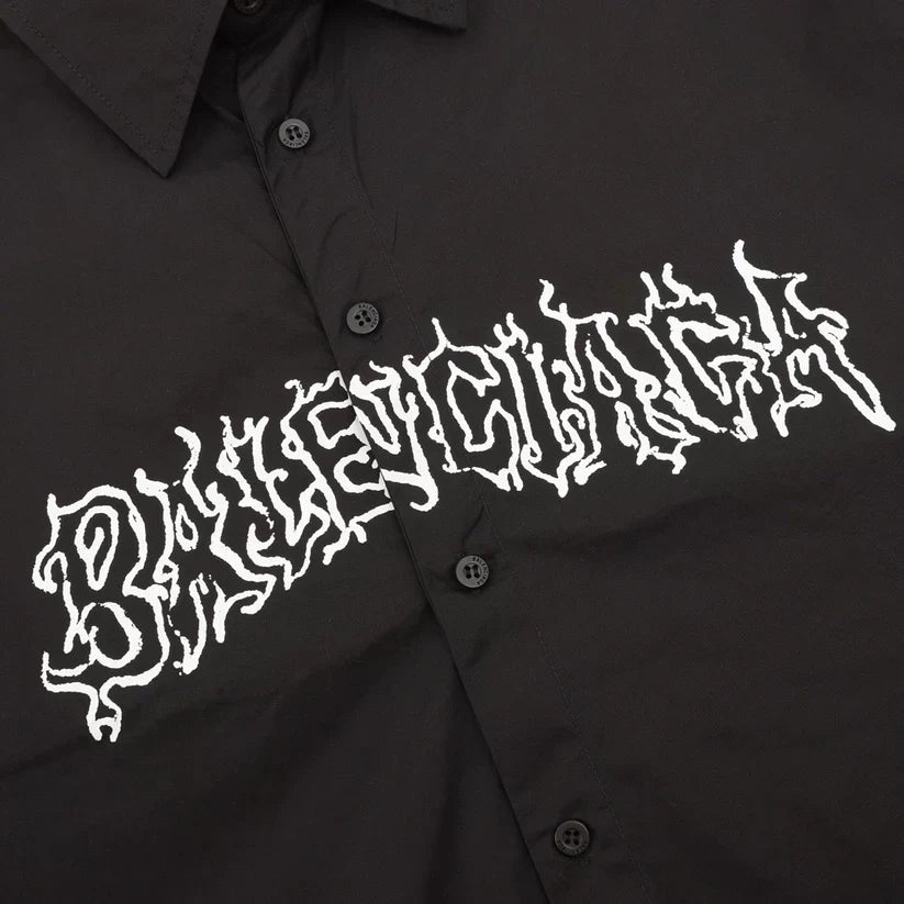 Langarmhemd mit Hollow Flame Totem-Print