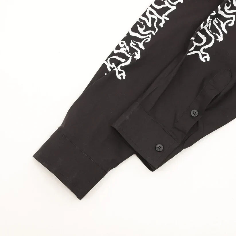 Langarmhemd mit Hollow Flame Totem-Print