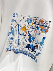 printed sweatshirt
