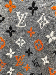 Klassischer Jacquard mit altem Blumenmonogramm ~ zerfetzt! Pullover im Paarstil