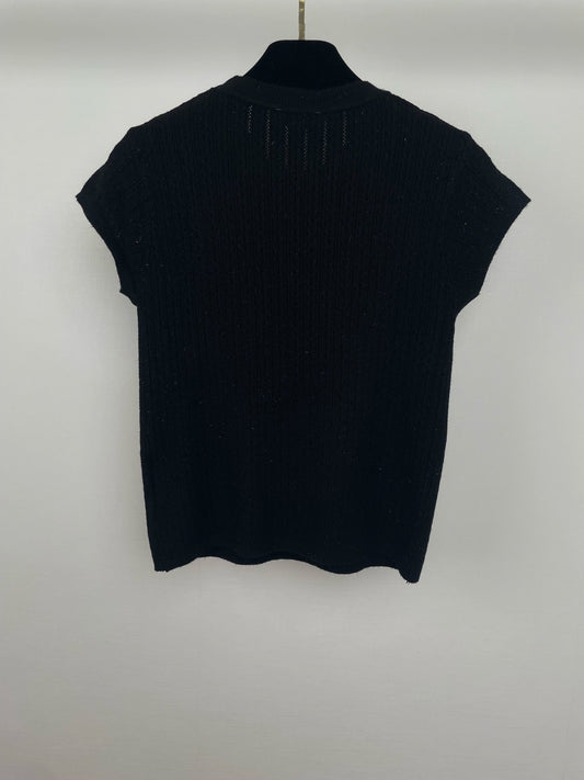 small flying sleeve knitted short sleeve