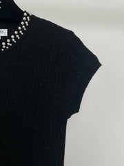small flying sleeve knitted short sleeve