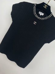 small flying sleeve knitted short sleeve