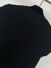 small flying sleeve knitted short sleeve