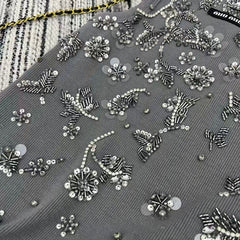 Heavy floral beaded vest
