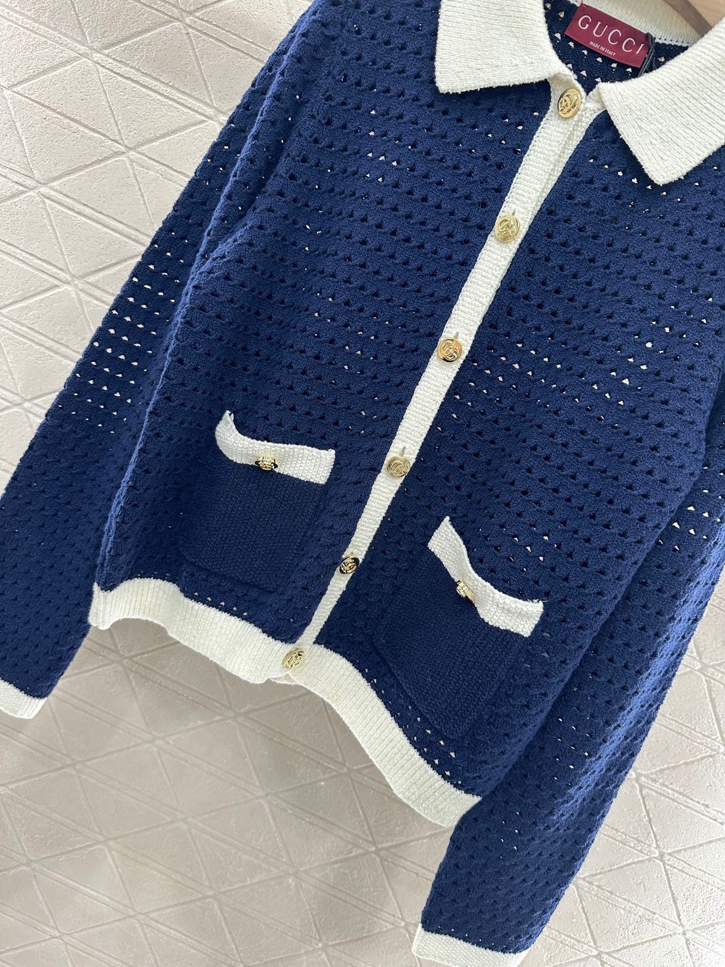 Durchbrochene Strickjacke