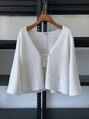 Camellia Diamond Button Knit Jacket